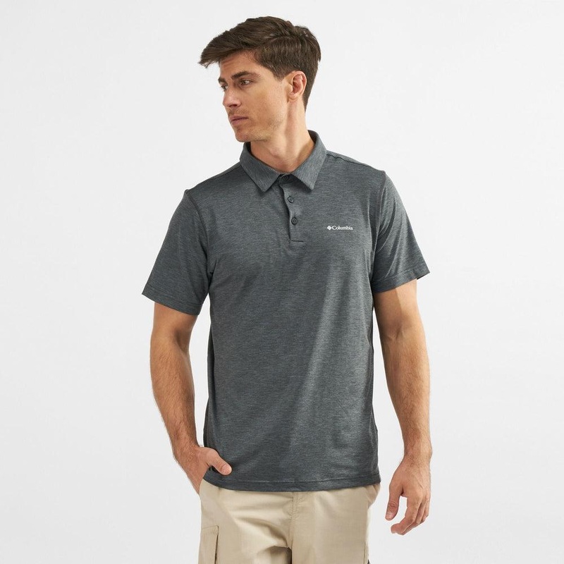 COLUMBIA Men's Tech Trail Polo - Shark