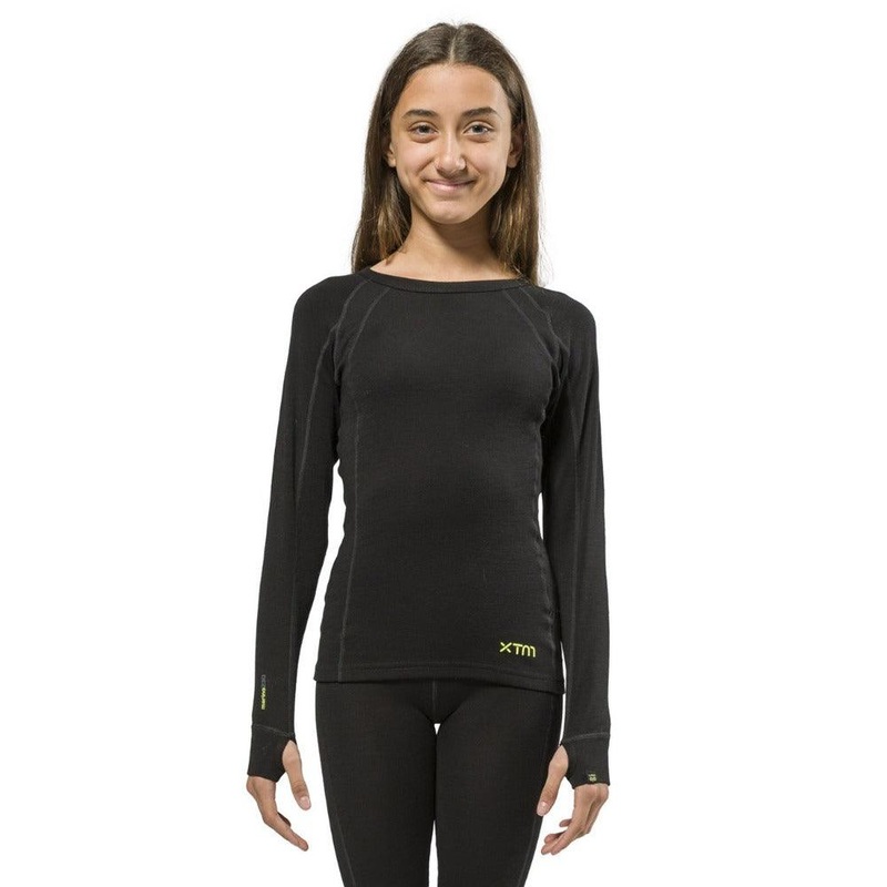 Xtm Merino Kids Top-Black-12