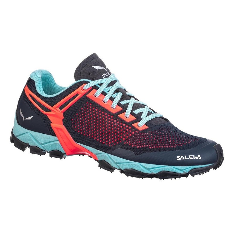 SALEWA Women's Lite Train K Shoes - Premium Navy/Fluo Coral
