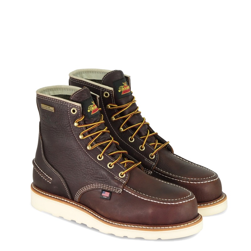 Thorogood 804-3600 Men's 1957 Series 6" Moc Toe MAXWear Wedge Waterproof Steel Safety Toe Work Boot