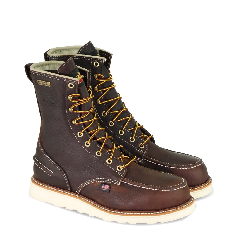 Thorogood 814-3800 Men's 1957 Series 8" Moc Toe MAXWear Wedge Waterproof Non-Safety Toe Work Boot