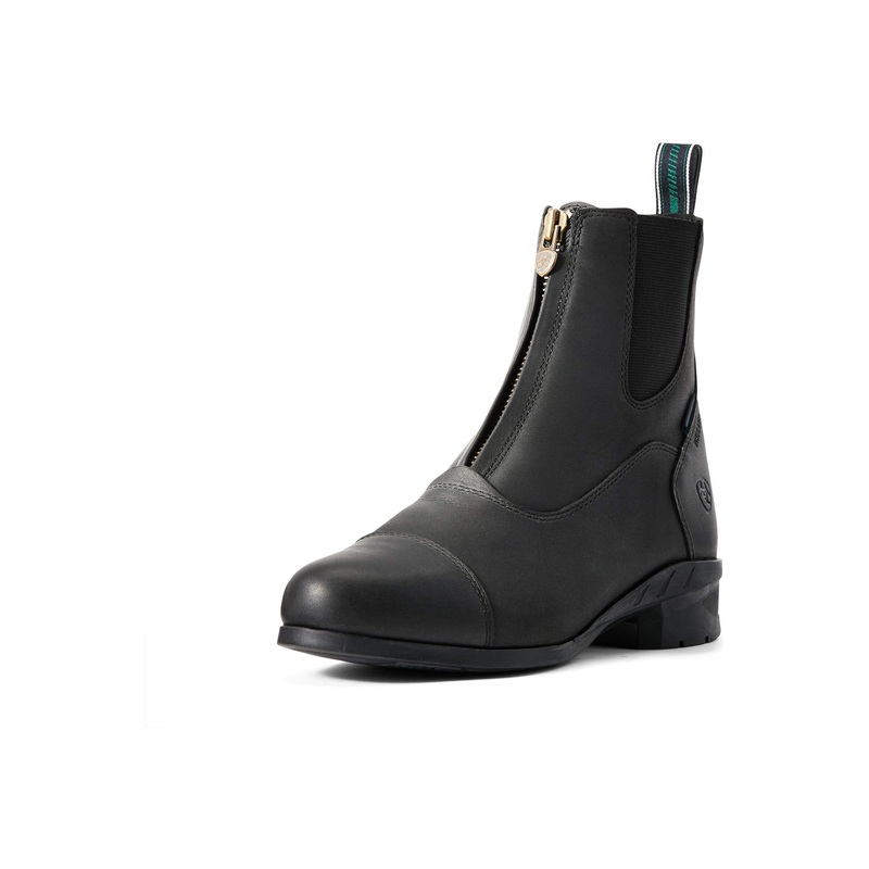 Ariat Women's WMS Heritage Iv Zip H2o Ins Blk Equestrian Boot