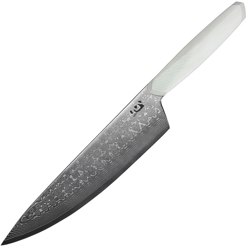 Xin Cutlery XinCore Chef's White Sculpted G10 Damascus Kitchen Knife 127