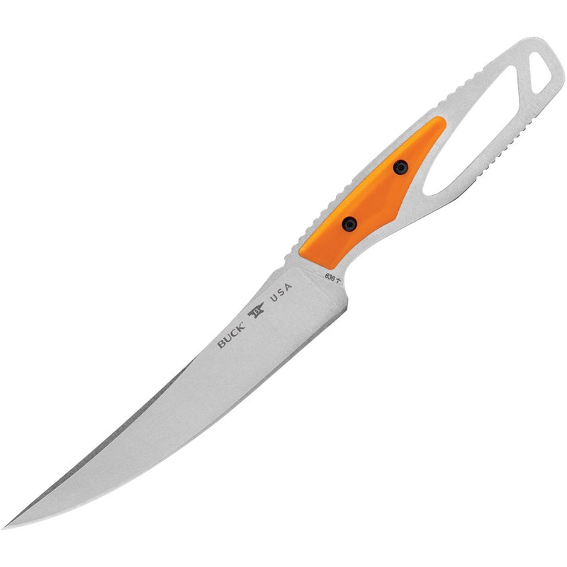 Buck 636 PakLite 2.0 Processor Select Orange GFN 420HC Fixed Blade Knife 636ORS