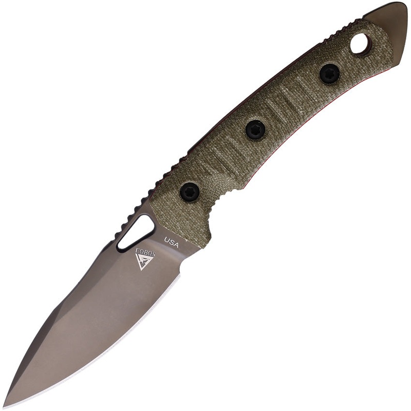 Fobos Knives Cacula OD Green Micarta S35VN Stainless Steel Fixed Blade Knife 056