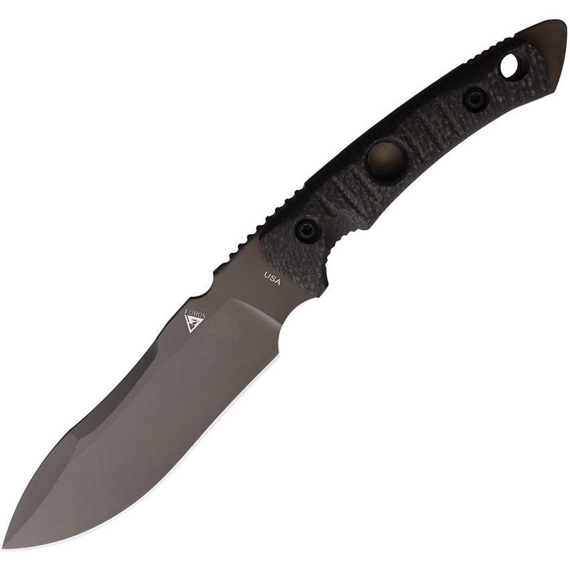 Fobos Knives Tier1-BC Black Carbon Fiber Stainless Steel Fixed Blade Knife 074