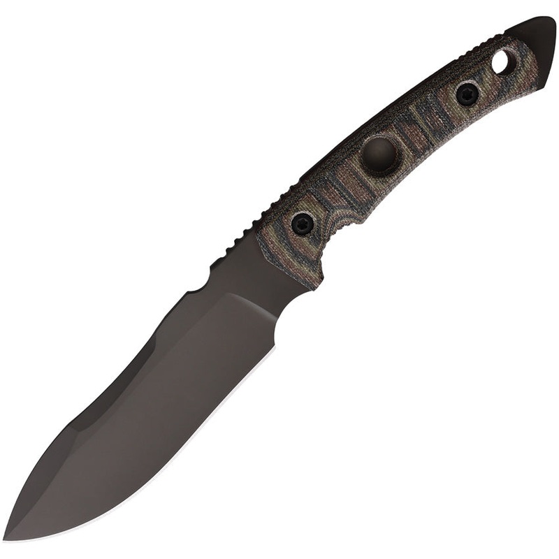 Fobos Knives Tier1-BC Tan Camo Micarta Stainless Steel Fixed Blade Knife 072
