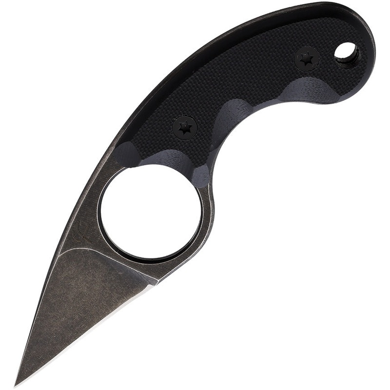 Fred Perrin La Griffe Black G10 440C Stainless Fixed Blade Knife w/ Sheath 2104
