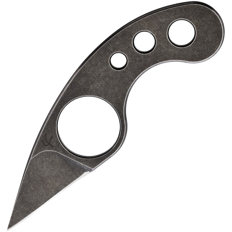 Fred Perrin La Griffe Grey 440C Stainless Steel Fixed Blade Knife w/ Sheath GBK