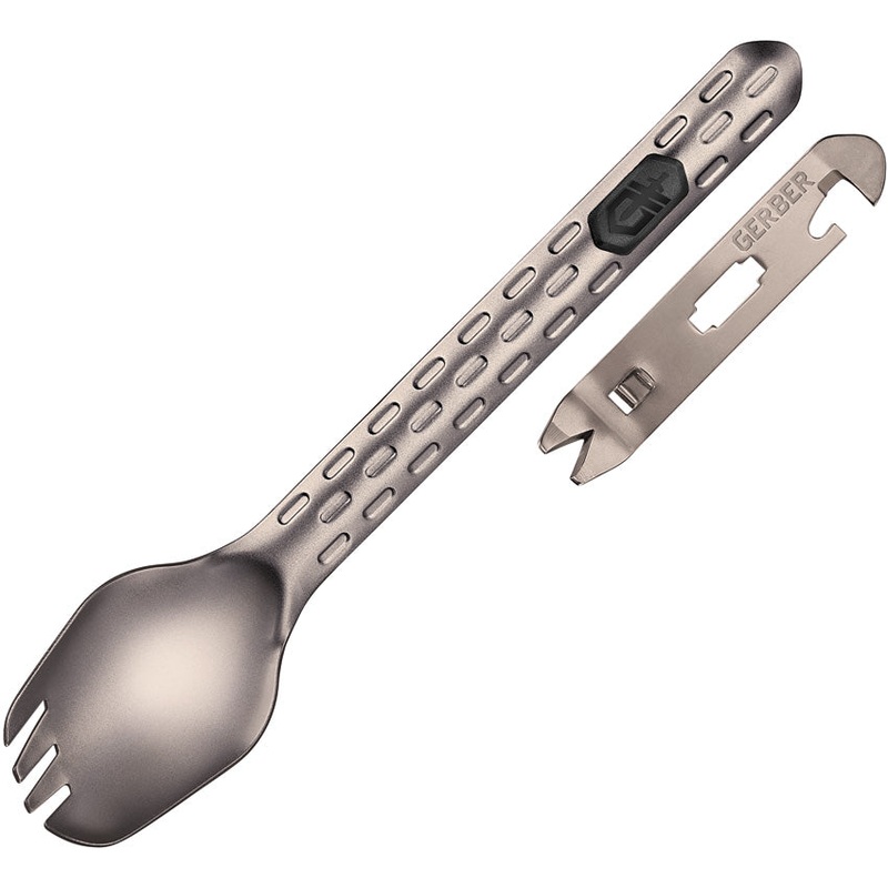 Gerber Devour Bead Blasted Titanium Multi-Fork Eating Tool 3992