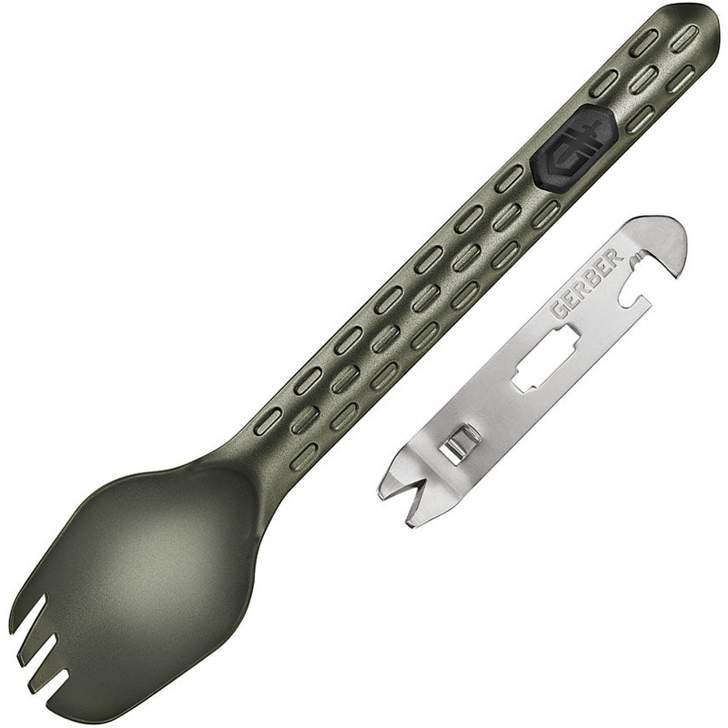 Gerber Devour Green Aluminum Multi-Fork Eating Tool 3423