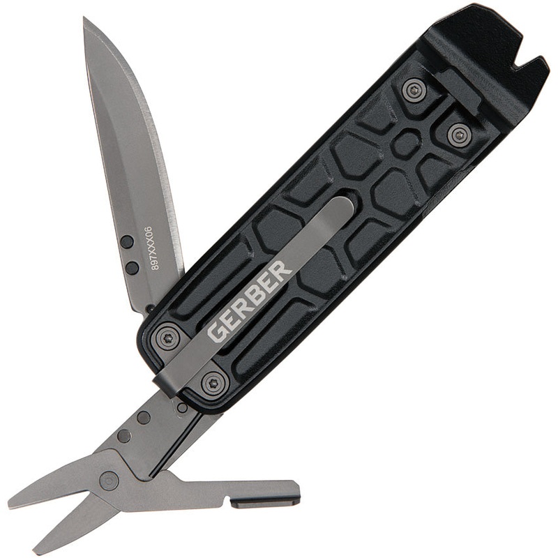 Gerber Lockdown Slim 3-In-1 Black Aluminum Pry Bar Multi-Tool 30001734
