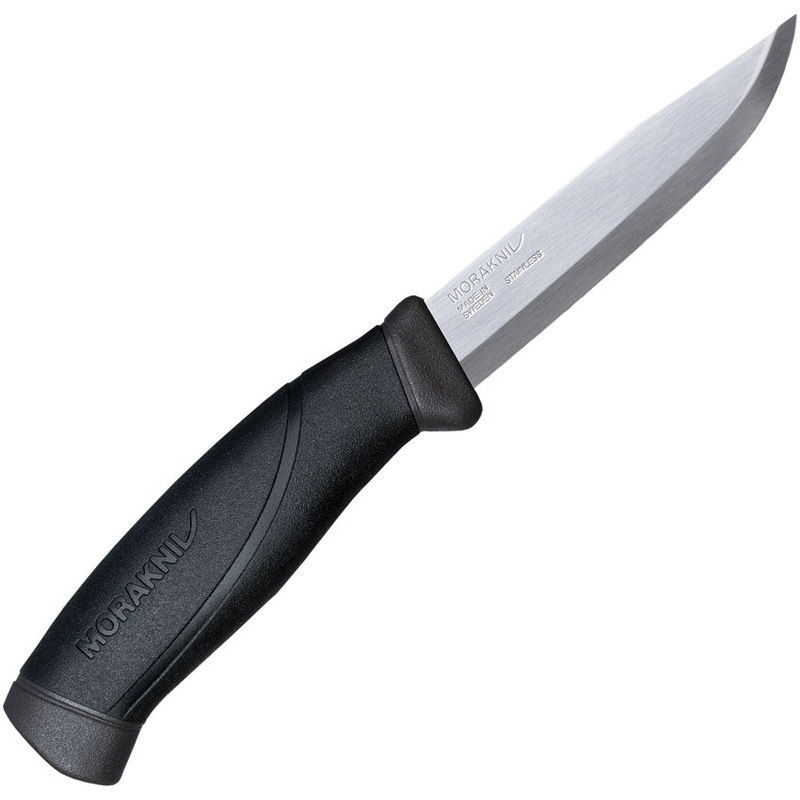 Mora Morakniv Companion HD Black Polypropylene Stainless Fixed Blade Knife 02101