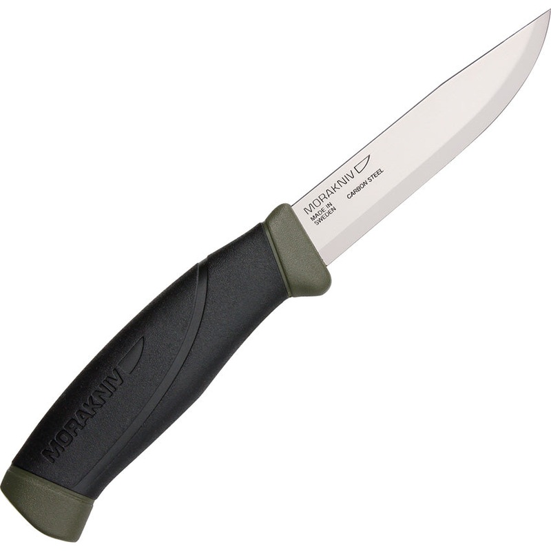 Mora Morakniv Companion MG Black & Green Rubber Stainless Fixed Blade Knife 10258