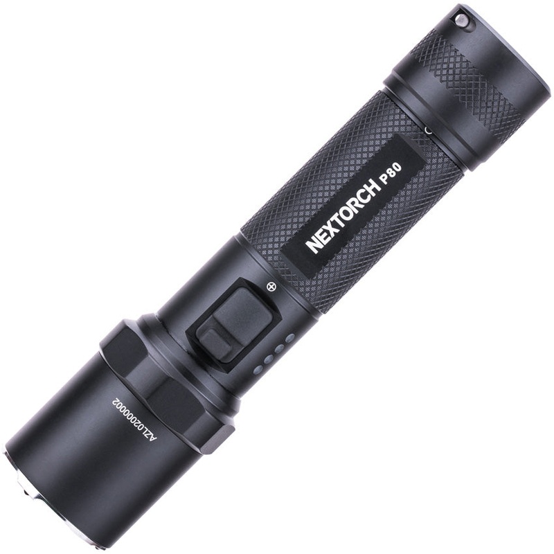 Nextorch P80 Tactical Black Aluminum Water Resistant Flashlight P80