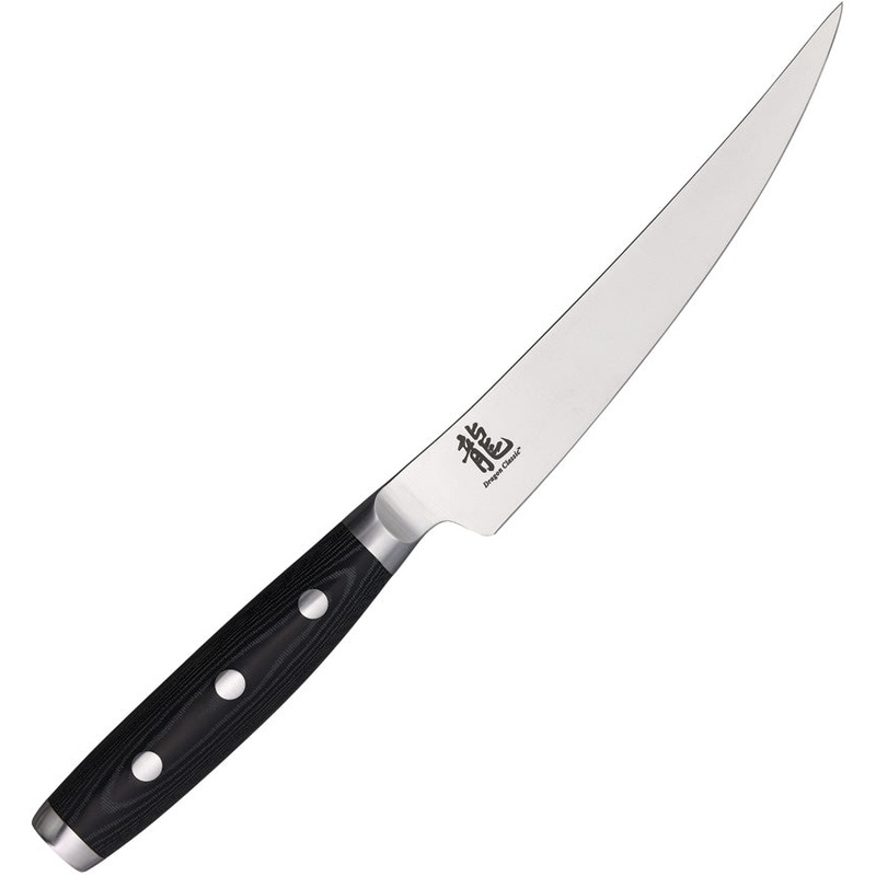 Dragon Apogee Fillet Black Micarta CTS-BD1 Stainless Kitchen Knife 00869