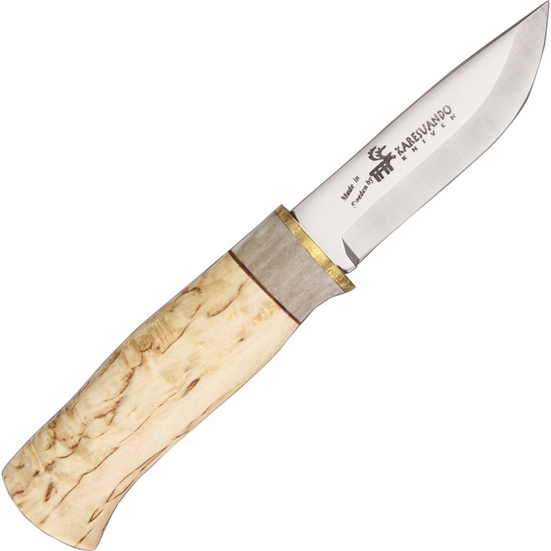 Karesuando Kniven Moose Special White Birch 12C27 Fixed Blade Knife 3507   - On Sale