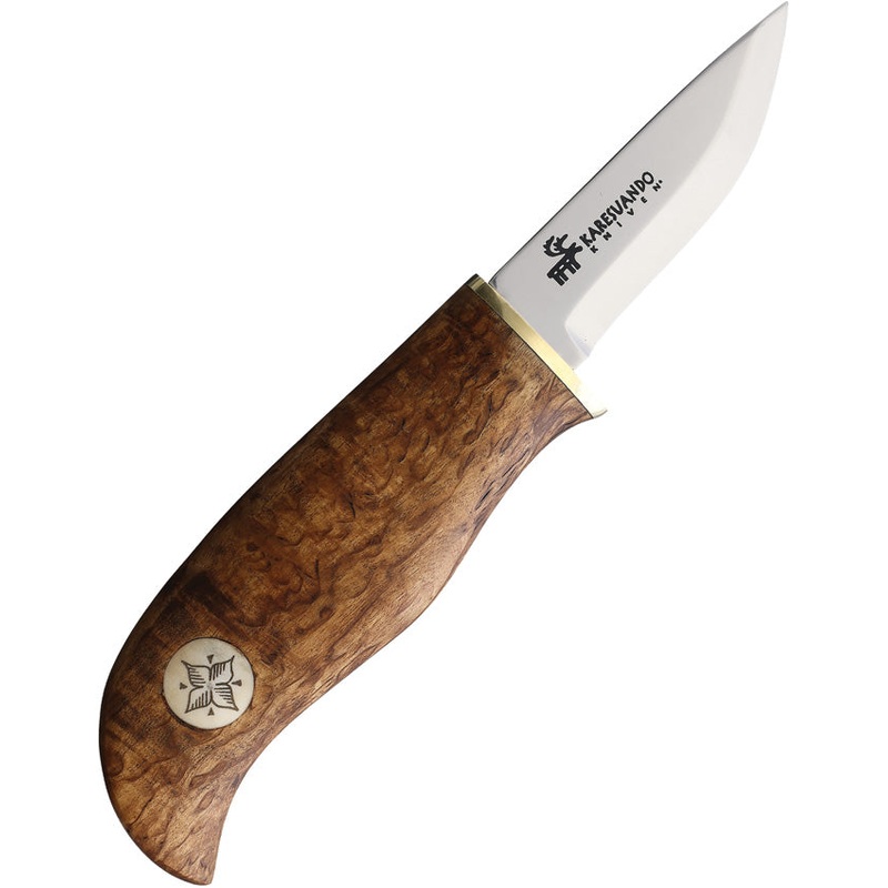 Karesuando Kniven Sami Uraka Hunter Birch 5Cr13MoV Fixed Blade Knife 363200   - On Sale