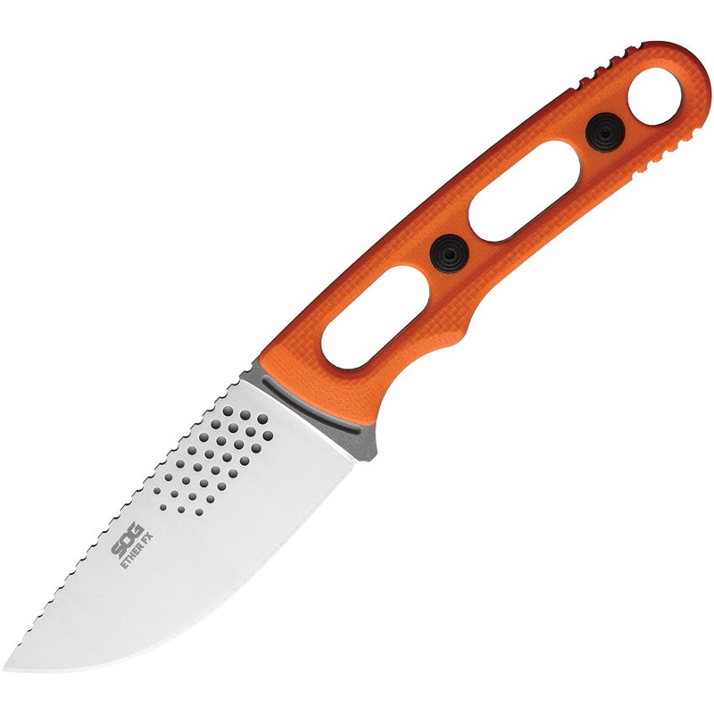 Sog Ether FX Blaze Orange G10 CPM-S35VN Fixed Blade Knife w/ Sheath 17330157