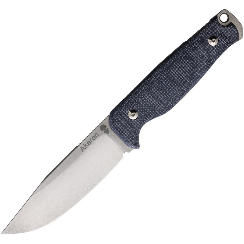 Akeron Ekinox V3 Black Micarta Bohler N690 Steel Fixed Blade Knife 005MB