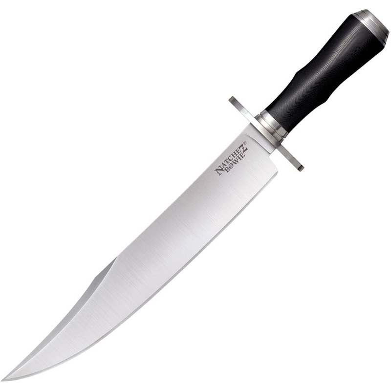 Cold Steel Natchez Bowie Black Micarta Stainless Fixed Blade Knife 39LMB4