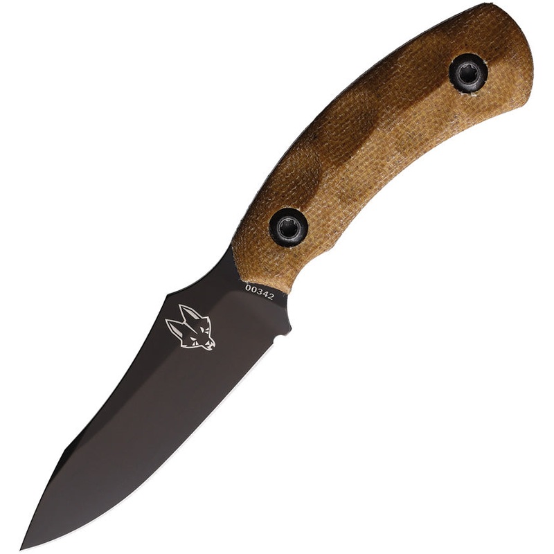 Southern Grind Jackal Pup Brown Micarta 8670M Fixed Blade Knife w/ Sheath 22297   - On Sale