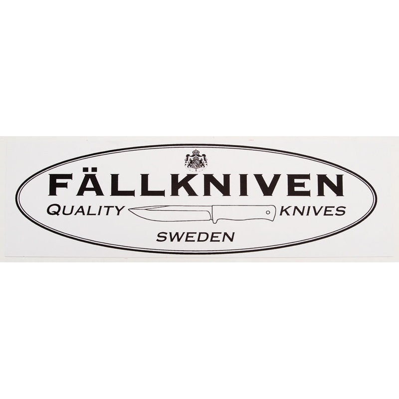 Fallkniven Black & White Oval Logo Sticker NS