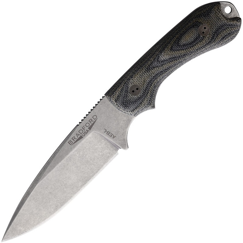 Bradford Knives Guardian 3.2 Camo Micarta AEB-L Fixed Blade Knife 32FE109A