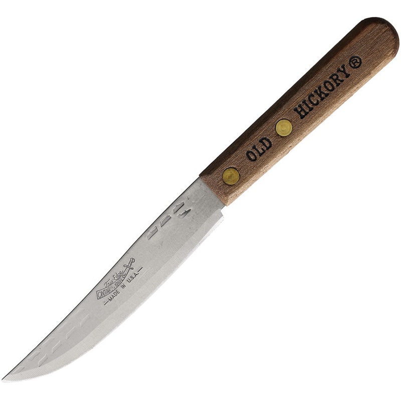 Old Hickory Paring Brown Wood Carbon Steel Fixed Blade Knife 7065KSS