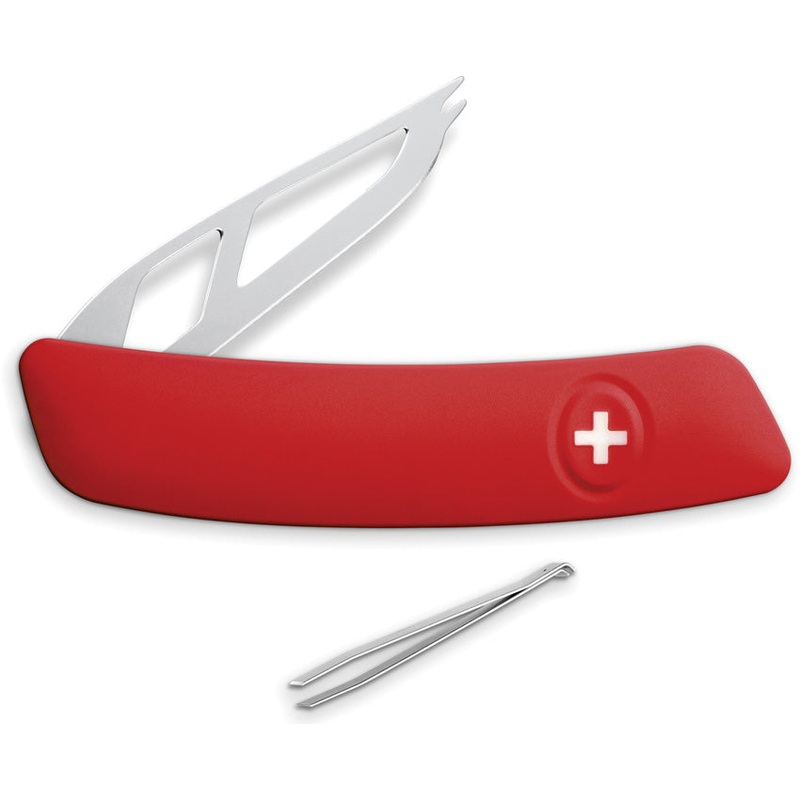 Swiza CH00 Cheese Knife Red Synthetic Folding Stainless Pocket Knife CH0901000