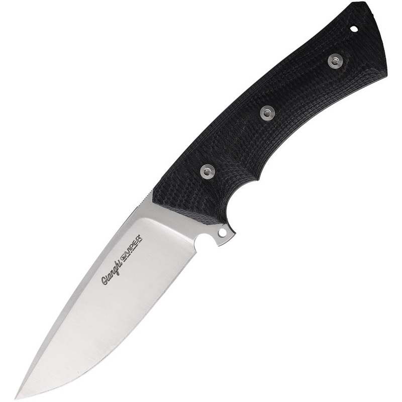 Viper Giangi Black SureTouch Bohler N690 Fixed Blade Knife w/ Belt Sheath 4880GG