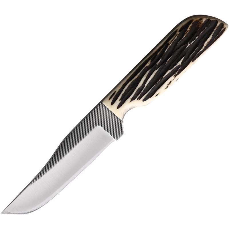 Anza LJ Bone Black & Tan Bone  Clip Point Fixed Blade Knife 709RLJB