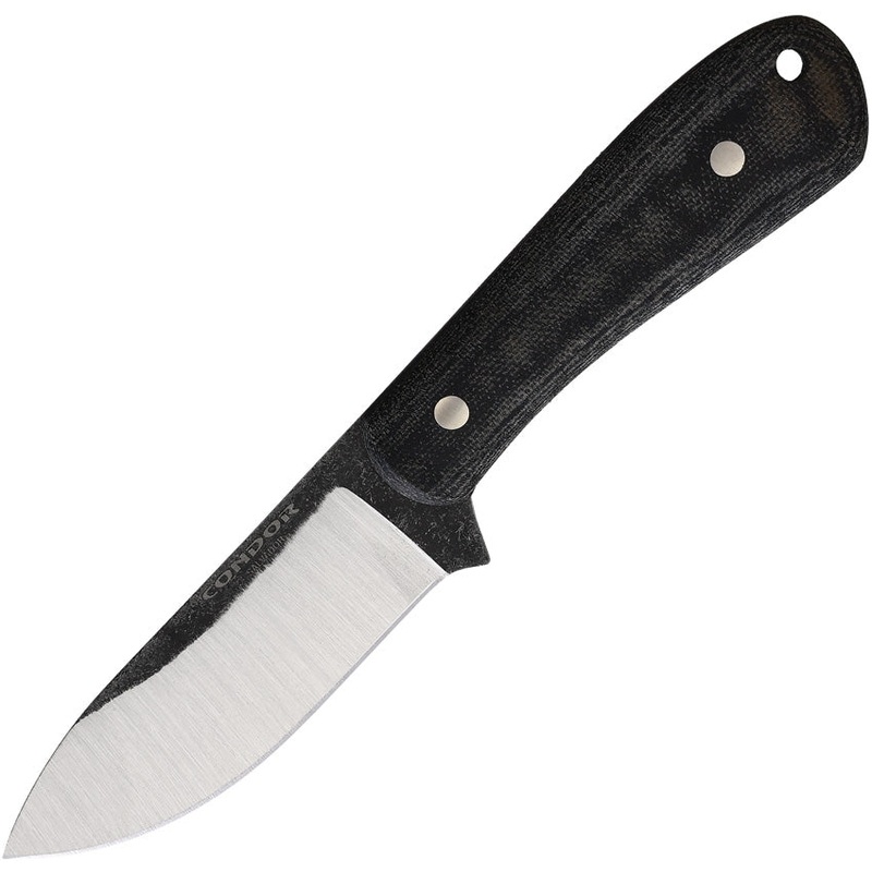 Condor Ceres Black Smooth Micarta 14C28N Stainless Fixed Blade Knife 396334SK