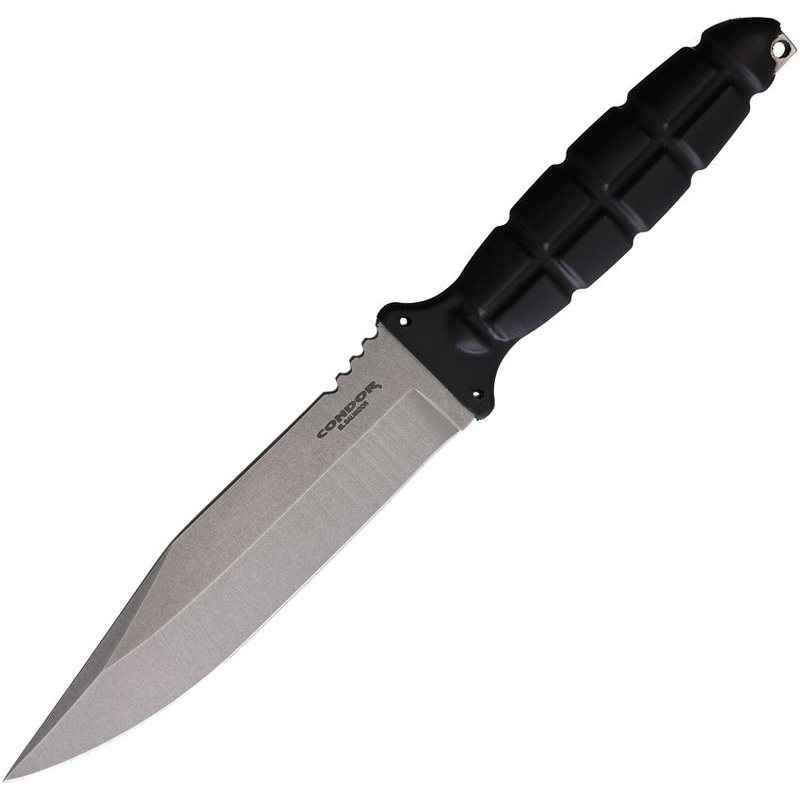 Condor Escort Black Polypropylene 420HC Stainless Fixed Blade Knife 183463SS