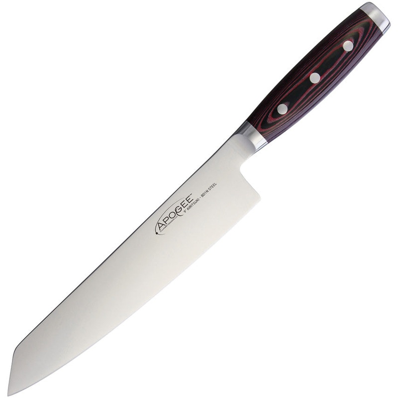 Dragon Apogee Dragon Fire Kanzai Kiritsuk Micarta BD1 Kitchen Knife 00866