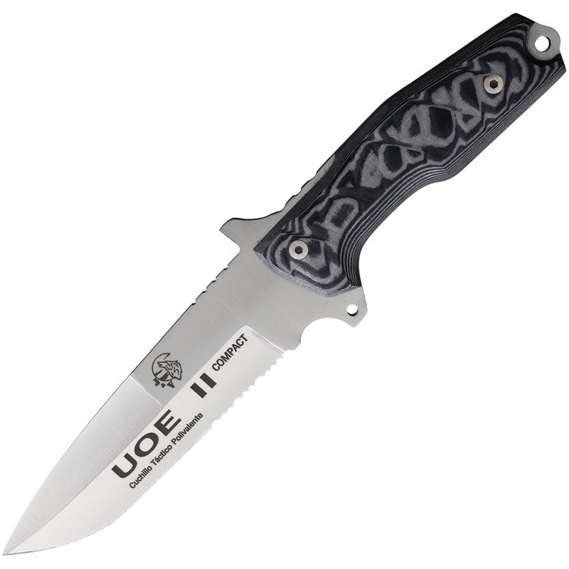 J&V Adventure Knives UOE II Compact Micarta Stainless Fixed Blade Knife 1227M   - On Sale