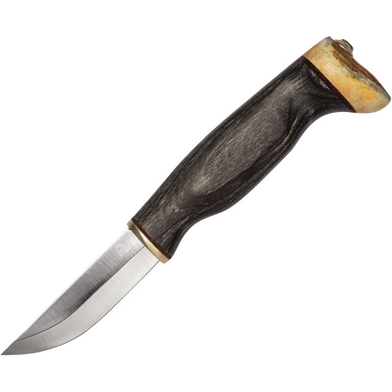 Arctic Legend Handicraft Black Curly Birch Stainless Fixed Blade Knife 009