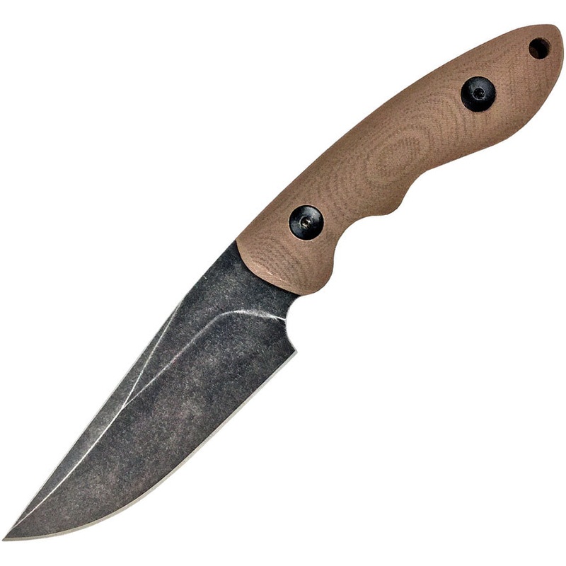 ABKT Tac Desert Predator Tan G10 D2 Steel Fixed Blade Knife 004T