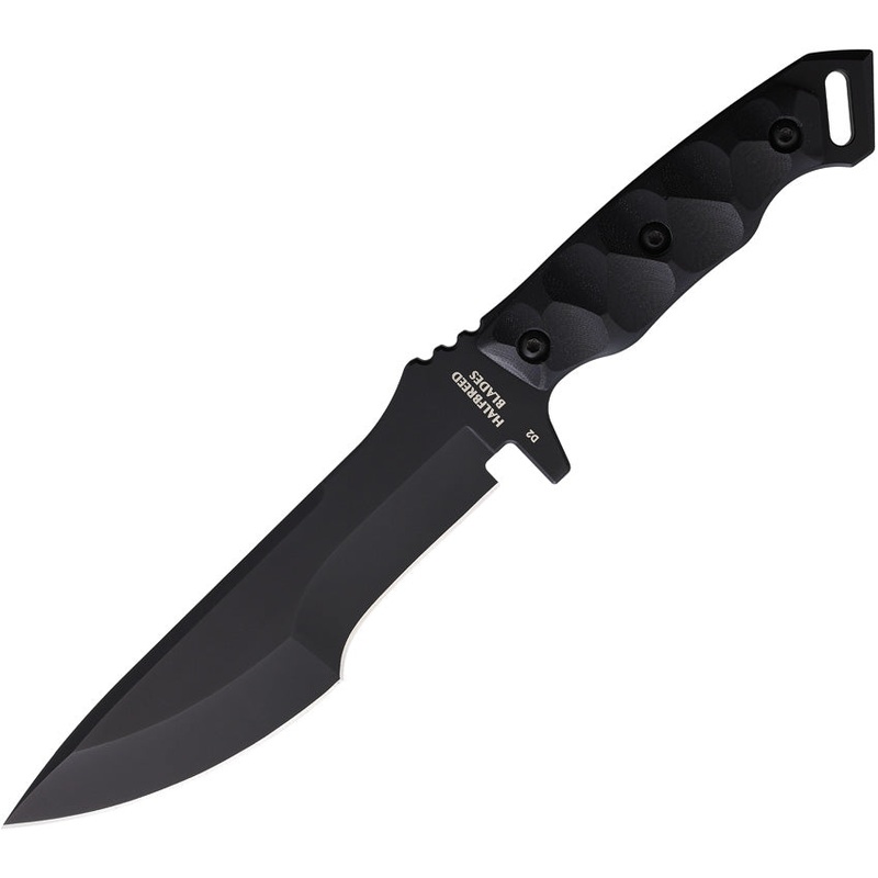 Halfbreed Blades Medium Infantry Black G10 K110 Fixed Blade Knife MIK08