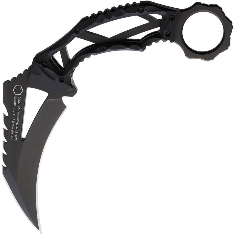 LOTAR Combat KHARMA Gen 2 MilSpec Elite Carbon Steel Fixed Blade Knife KH102BK