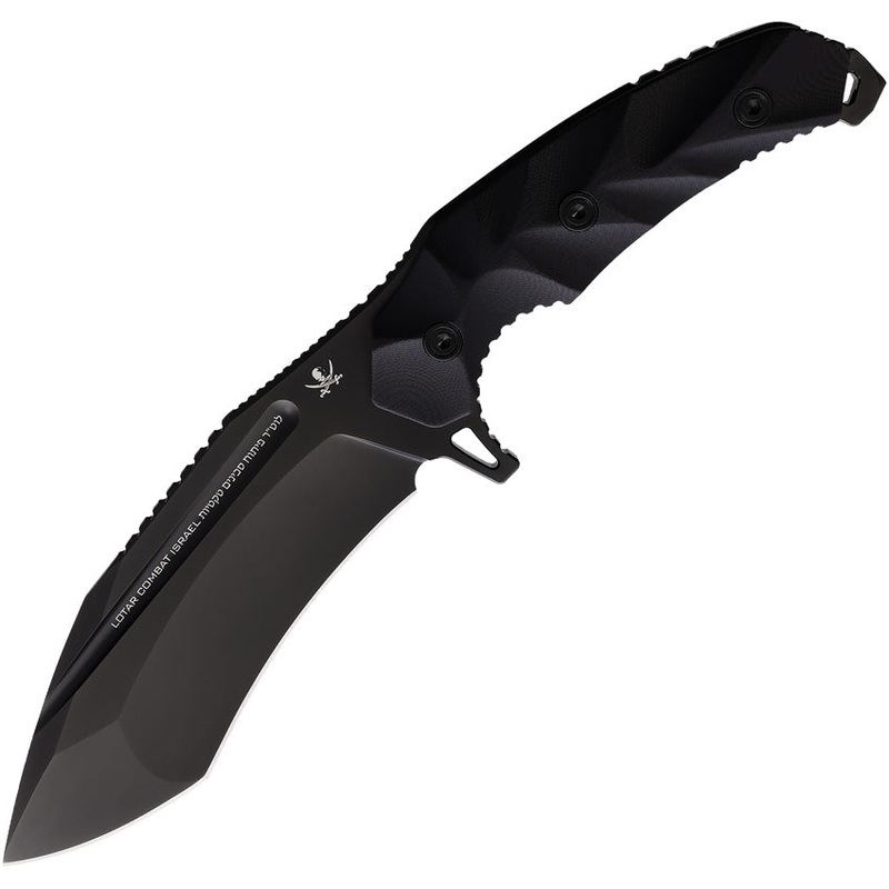 LOTAR Combat KOBRA Gen 6 Sigma King Black G10 D2 Steel Fixed Blade Knife K106BK