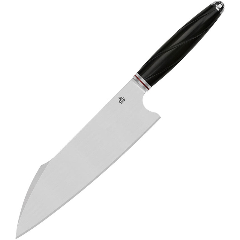 QSP Knife Mulan Series Harpoon Chef's 14C28N Fixed Blade Kitchen Knife KK001A- On Sale