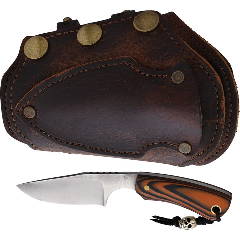 Survival Cuffs Apex Grizzly Black/Orange G10 Stainless Fixed Blade Knife AGBRBR   - On Sale