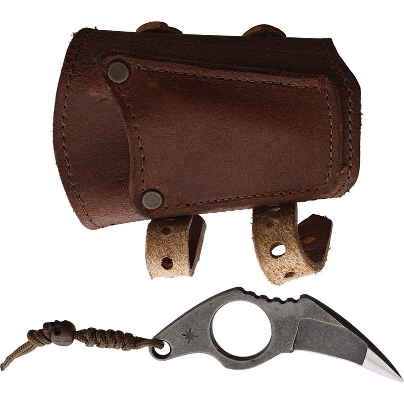 Survival Cuffs Raptor Hawk Grey AEB-L Stainless Steel Fixed Blade Knife RHTNBR   - On Sale