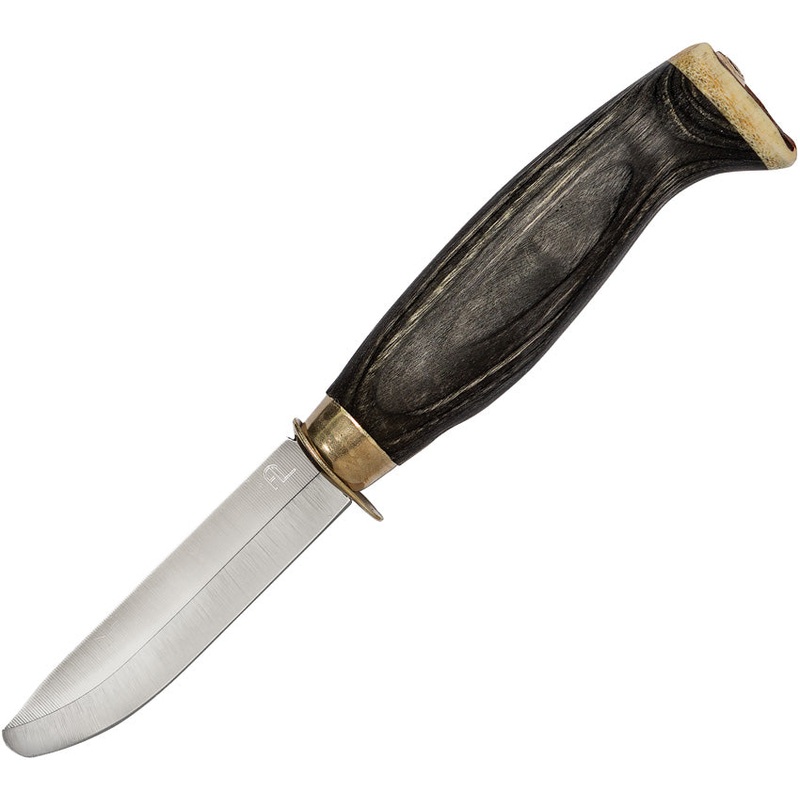 Arctic Legend Child's Black Birch Wood Stainless Steel Fixed Blade Knife 122