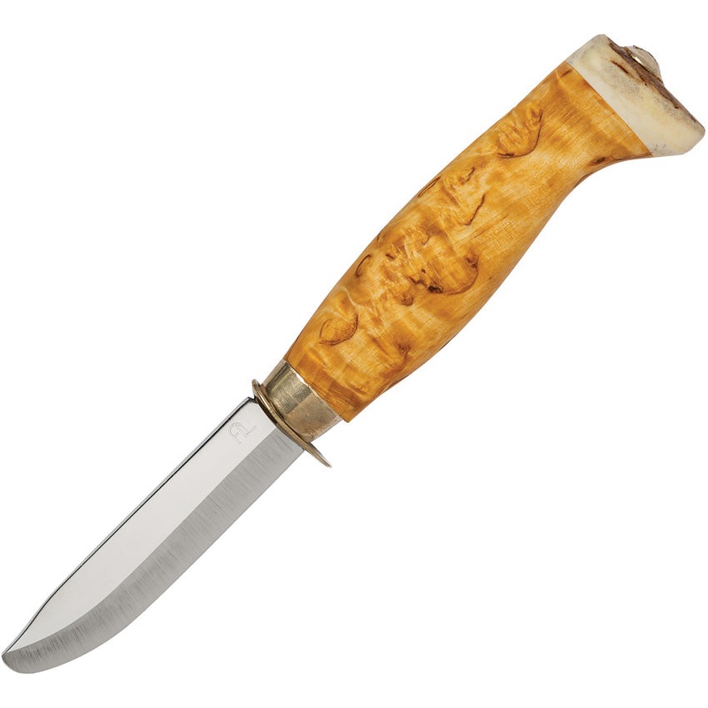 Arctic Legend Child's Curly Birch Wood Stainless Steel Fixed Blade Knife 115