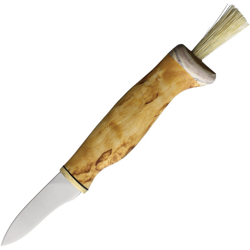 Arctic Legend Mushroom Curly Birch Stainless Steel Fixed Blade Knife 153