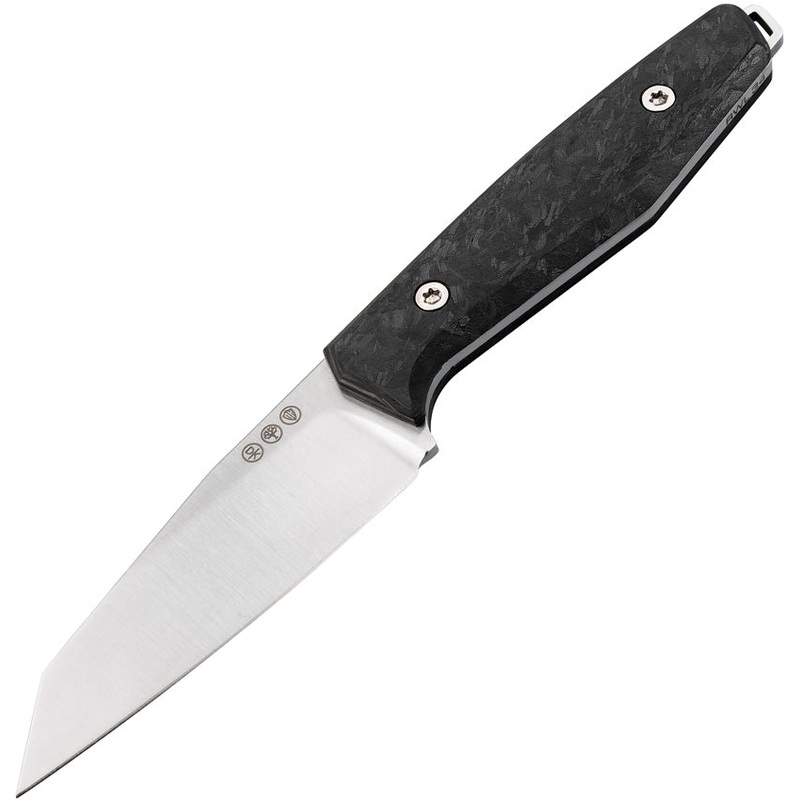 Boker Daily Knives AK1 Black Carbon Fiber RWL-34 Fixed Blade Knife 124502