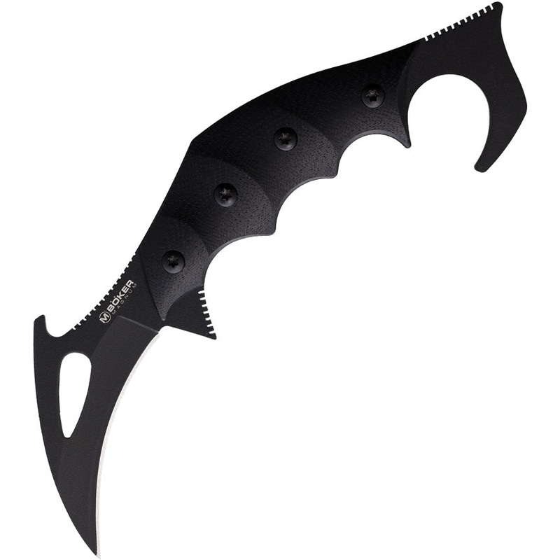 Boker Magnum Carnifex Black G10 440A Stainless Fixed Blade Knife M02SC345