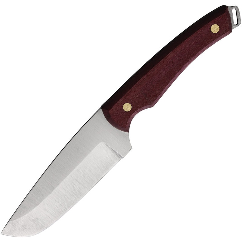 BPS Knives Trail Chef Red Amarant Wood Stainless Fixed Blade Knife TRLCHF
